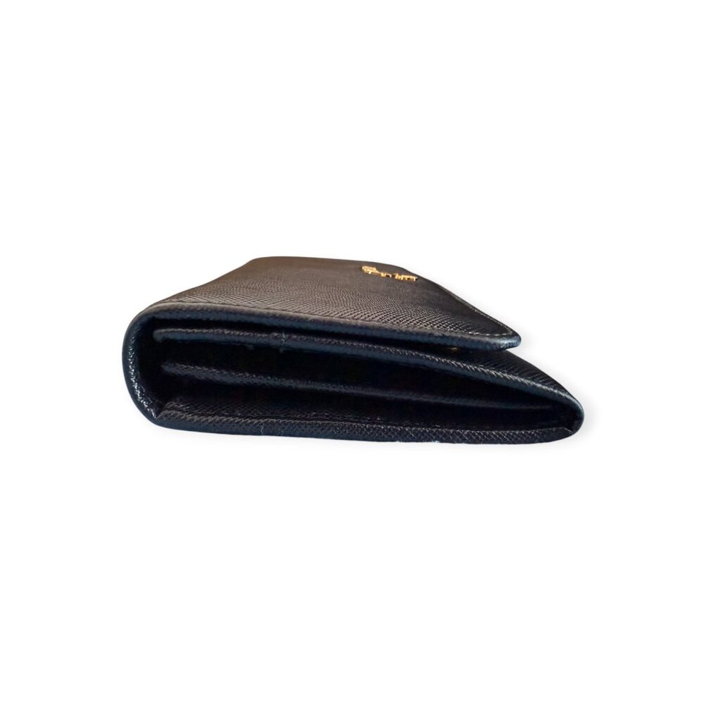 Authentic Prada Large Black Saffiano Leather Wallet - Picture 6 of 11